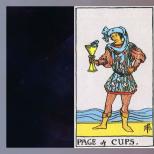 Kausu lapa (Cups) - Taro kārts nozīme Kausu lapa mīlestības nozīmē